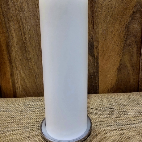 Kerzenständer-für Kerzen 8,00 cm Durchmesser-Aluminium poliert 