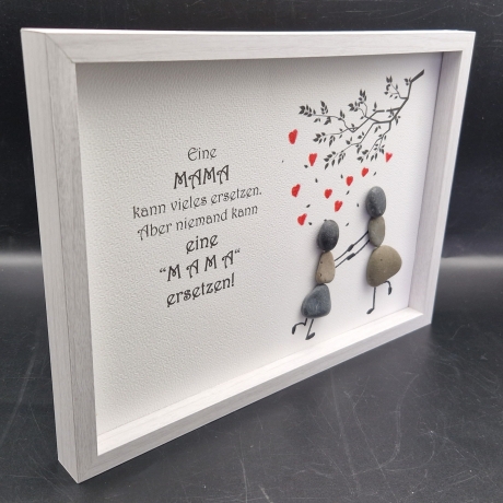 Steinbild für die liebe Mama zum Muttertag oder Geburtstag