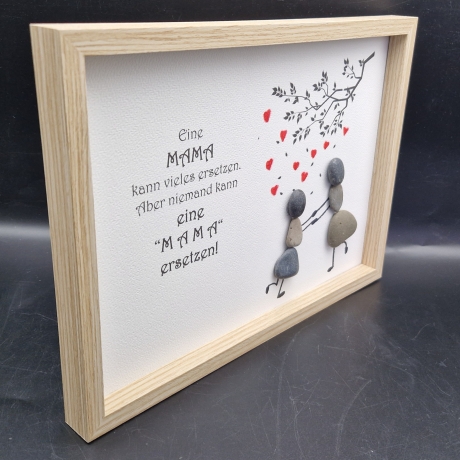 Steinbild für die liebe Mama zum Muttertag oder Geburtstag