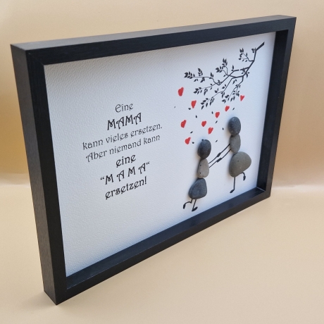 Steinbild für die liebe Mama zum Muttertag oder Geburtstag