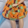 Kleid für Rainbow High, orange