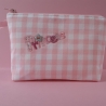 Kosmetiktasche Lucy Princess  rosa Karo