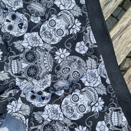 Damenpanty, Skull, Totenkopf schwarz Unterhose, superbequem