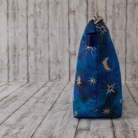 Kosmetiktasche Lucy Sterne aqua/gold