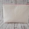 Kosmetiktasche Lucy Krone natur/rosa