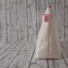 Kosmetiktasche Lucy Krone natur/rosa