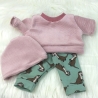 Puppenkleidung passend für 34 cm Puppen Sweater Hose Mütze Neu