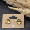 Zauberhafte 24K-Vergoldete Ohrstecker mit echten Blüten