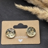 Zauberhafte 24K-Vergoldete Ohrstecker mit echten Blüten