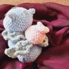 Pokemon Bisaknosp, Unikat,  Amigurumi,  ca. 14x19 cm, gehäkelt
