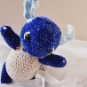 Schillok, Pokemon,  Unikat,  Amigurumi  ca. 24 cm gehäkelt 