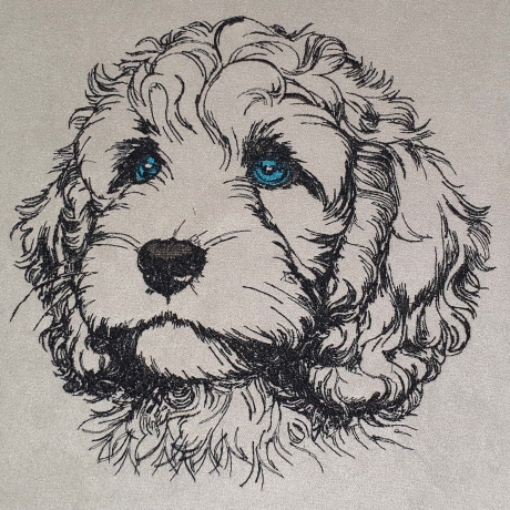 Stickdatei Cockapoo Welpe  Milli  Hund  Lunachild