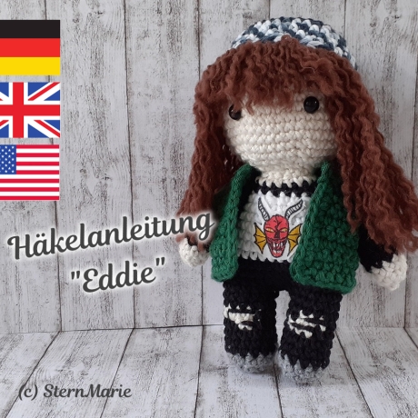 Häkelanleitung Eddie Stranger Things 4 inspiriert