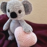Koala, ca 27 cm, Unikat,  gehäkelt 