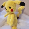 Pikachu,  Pokemon,  Amigurumi,  gehäkelt,  ca. 30 cm