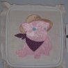 Stickdatei Applikation Schweinchen Sugar Schwein