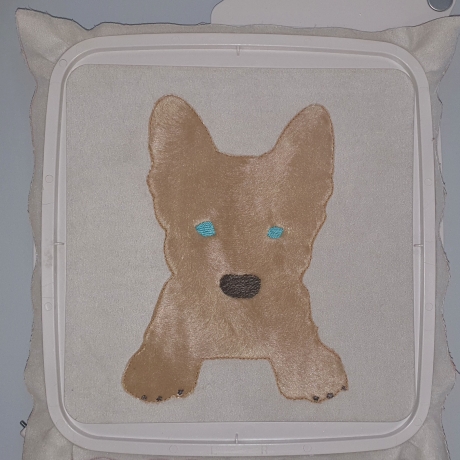 Stickdatei Applikation Schäferhund Welpe Berta