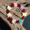 Kinder-Armband Schmetterlinge & Blüten Kinder-Schmuck elastisch