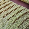 Sneaker Socken - Gr.40/41 - mit Lochmuster - grün/ Verlaufsgarn
