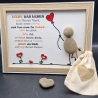 Steinbild - als Geschenk für liebe Menschen 