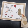 Steinbild - als Geschenk für liebe Menschen 