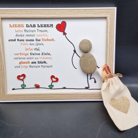 Steinbild - als Geschenk für liebe Menschen 