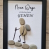 Steinbild als Geschenk für liebe Menschen ... Neue Wege ...