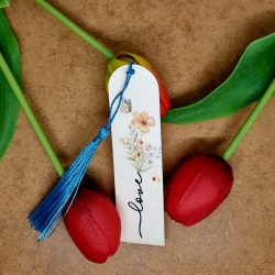 Lesezeichen aus Holz love, bedruckt