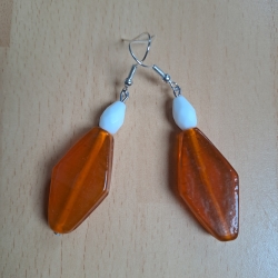 Ohrringe aus Perlen, Glas-/Glasschliffperlen, Handarbeit