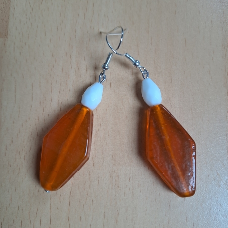 Ohrringe aus Perlen, Glas-/Glasschliffperlen, Handarbeit