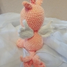 Drache Loulou, Unikat,  Amigurumi,  ca. 20x25 cm, gehäkelt 