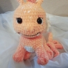 Drache Loulou, Unikat,  Amigurumi,  ca. 20x25 cm, gehäkelt 