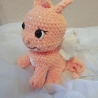Drache Loulou, Unikat,  Amigurumi,  ca. 20x25 cm, gehäkelt 