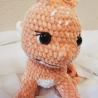 Drache Loulou, Unikat,  Amigurumi,  ca. 20x25 cm, gehäkelt 