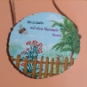 Gartenschild - Bin im Garten mit den Hummeln bummeln - Türschild