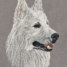 Weißer Schweizer Schäferhund -  Teilstick - 15x20