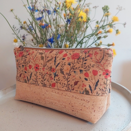 Taschenorganizer aus KORK, NATUR fair vegan handmade