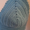 Crop Top Häkeltop Gs. M hellblau gehäkelt 
