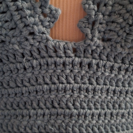 Crop Top Häkeltop Gs. M hellblau gehäkelt 