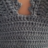 Crop Top Häkeltop Gs. M hellblau gehäkelt 