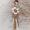 Anhänger Schlüsselanhänger Keychain Daisy Blume Makramee