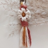 Anhänger Schlüsselanhänger Keychain Daisy Blume Makramee