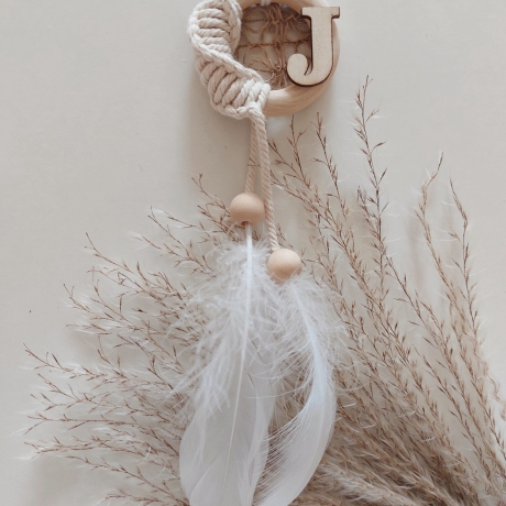 Traumfänger J Boho Autospiegel Anhänger Geschenkidee