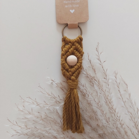 Anhänger Schlüsselanhänger Taschenanhänger Keychain Makramee