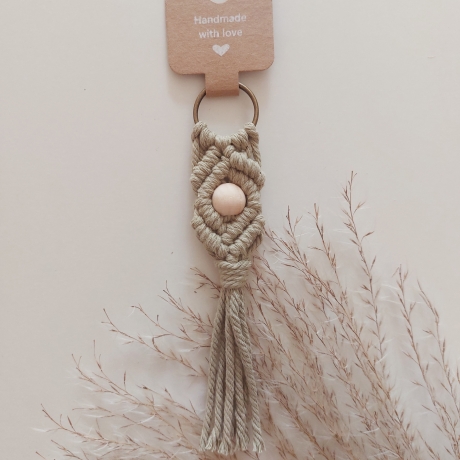 Anhänger Schlüsselanhänger Taschenanhänger Keychain Makramee
