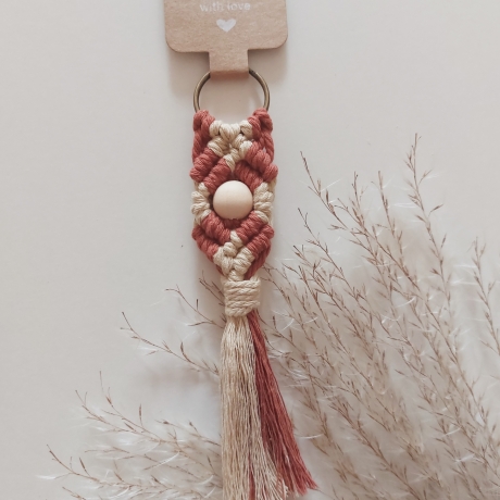Anhänger Schlüsselanhänger Taschenanhänger Keychain Makramee
