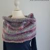 Rundschal / Kragenschal - handgestrickt - Pastellfarben - dots 