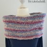 Rundschal / Kragenschal - handgestrickt - Pastellfarben - dots 