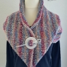 Rundschal / Kragenschal - handgestrickt - Pastellfarben - dots 
