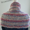 Rundschal / Kragenschal - handgestrickt - Pastellfarben - dots 